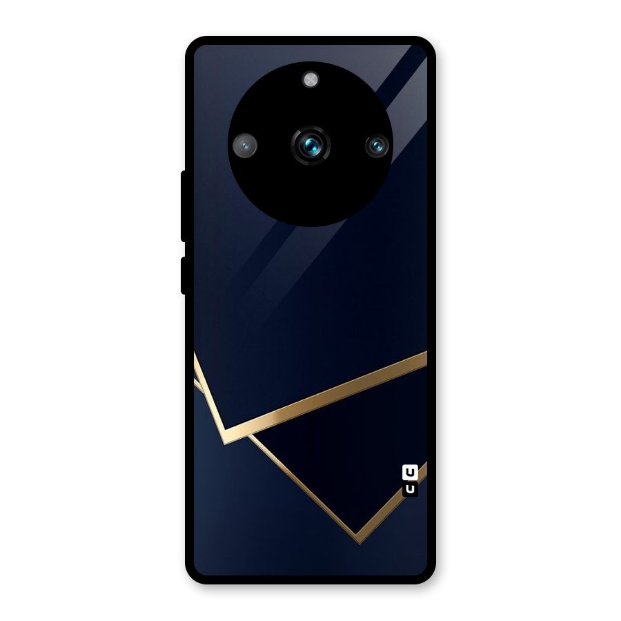 Gold Corners Glass Back Case for Realme Narzo 60 Pro