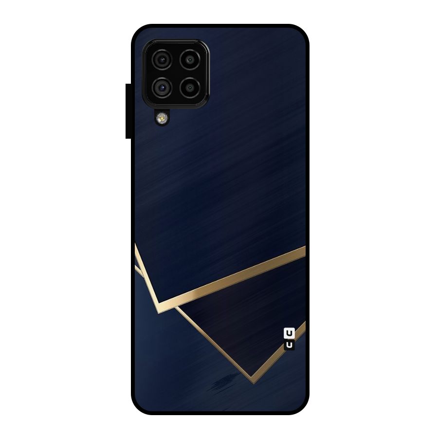 Gold Corners Metal Back Case for Galaxy A22 4G