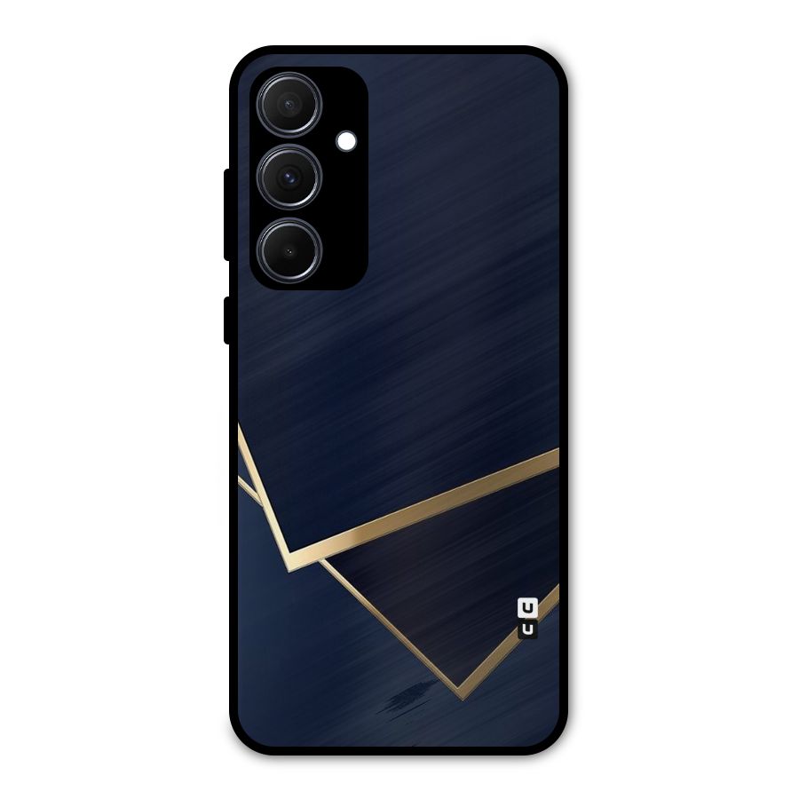 Gold Corners Metal Back Case for Galaxy A35