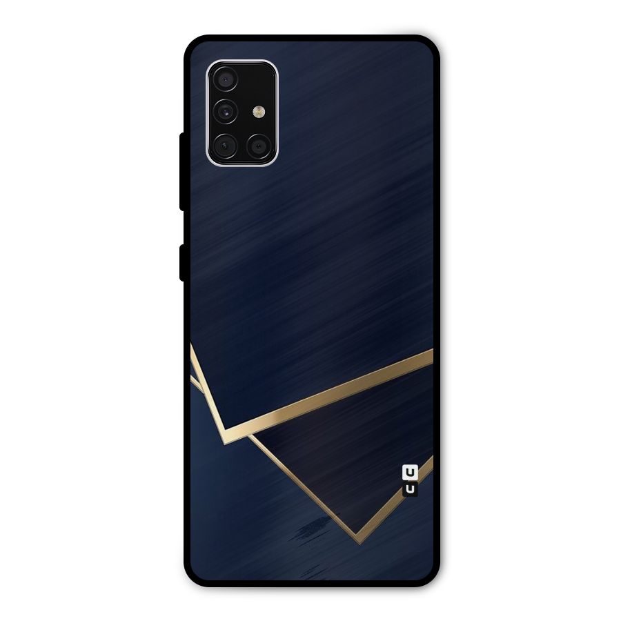 Gold Corners Metal Back Case for Galaxy A51