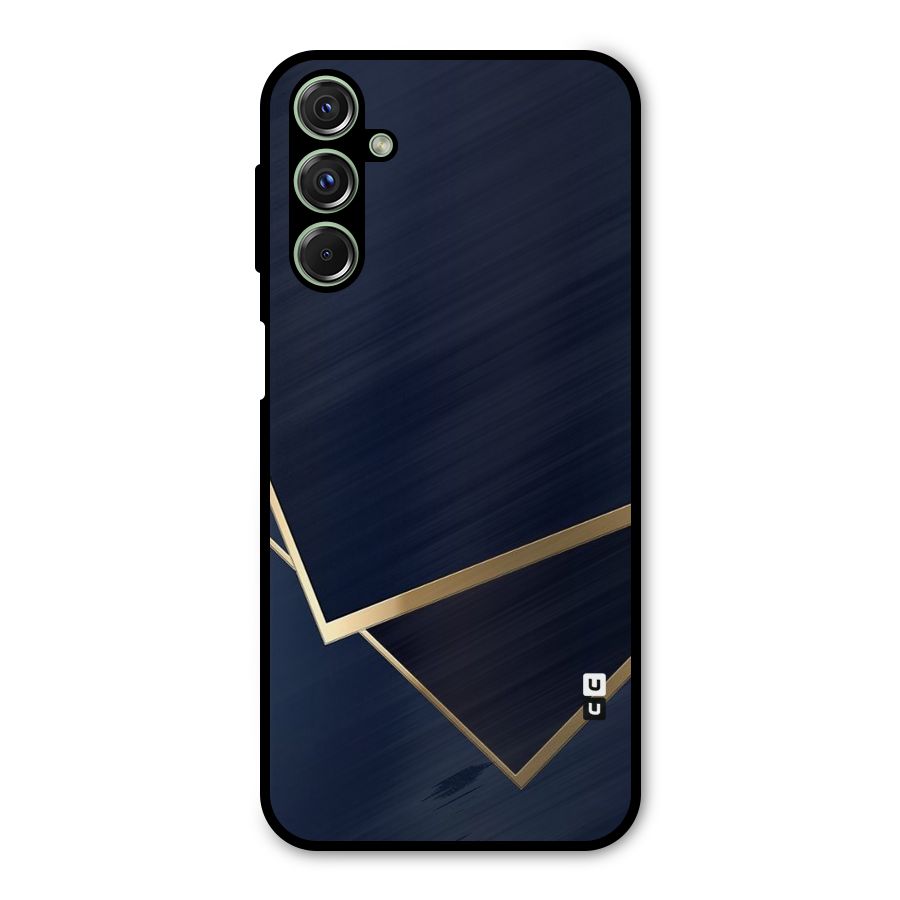 Gold Corners Metal Back Case for Galaxy F34