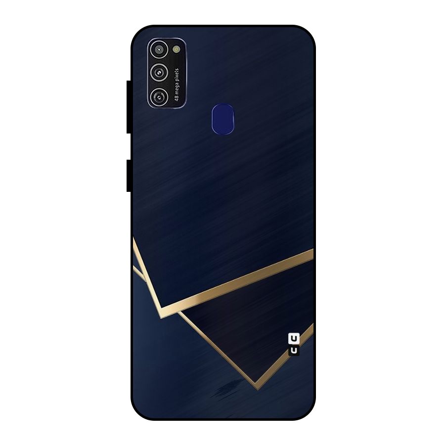 Gold Corners Metal Back Case for Galaxy M21