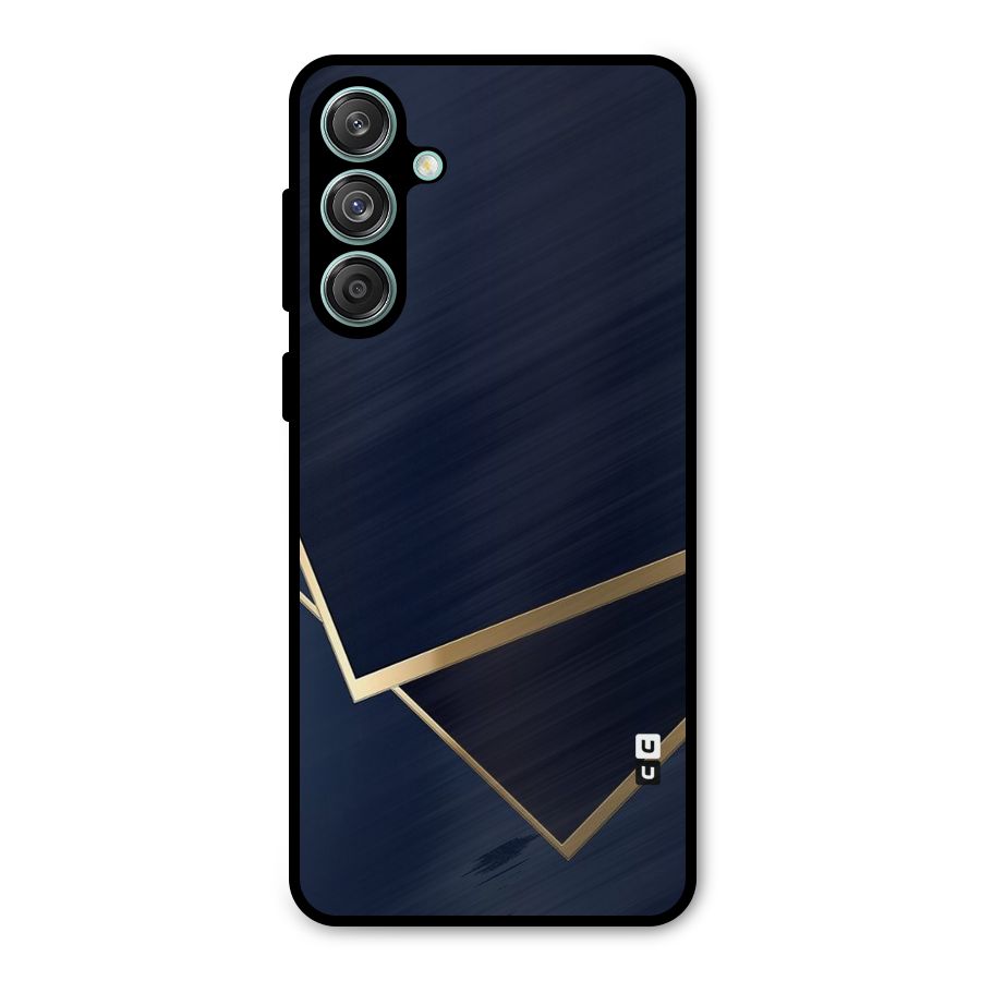 Gold Corners Metal Back Case for Galaxy M55 5G