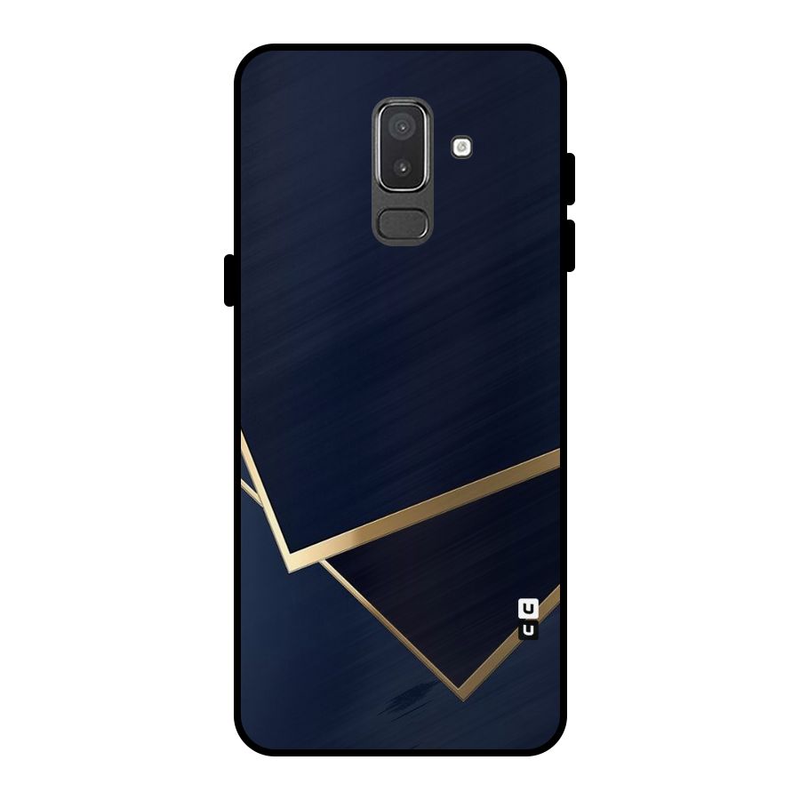 Gold Corners Metal Back Case for Galaxy On8 (2018)