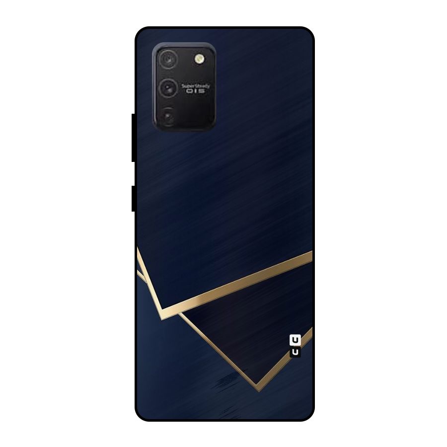 Gold Corners Metal Back Case for Galaxy S10 Lite