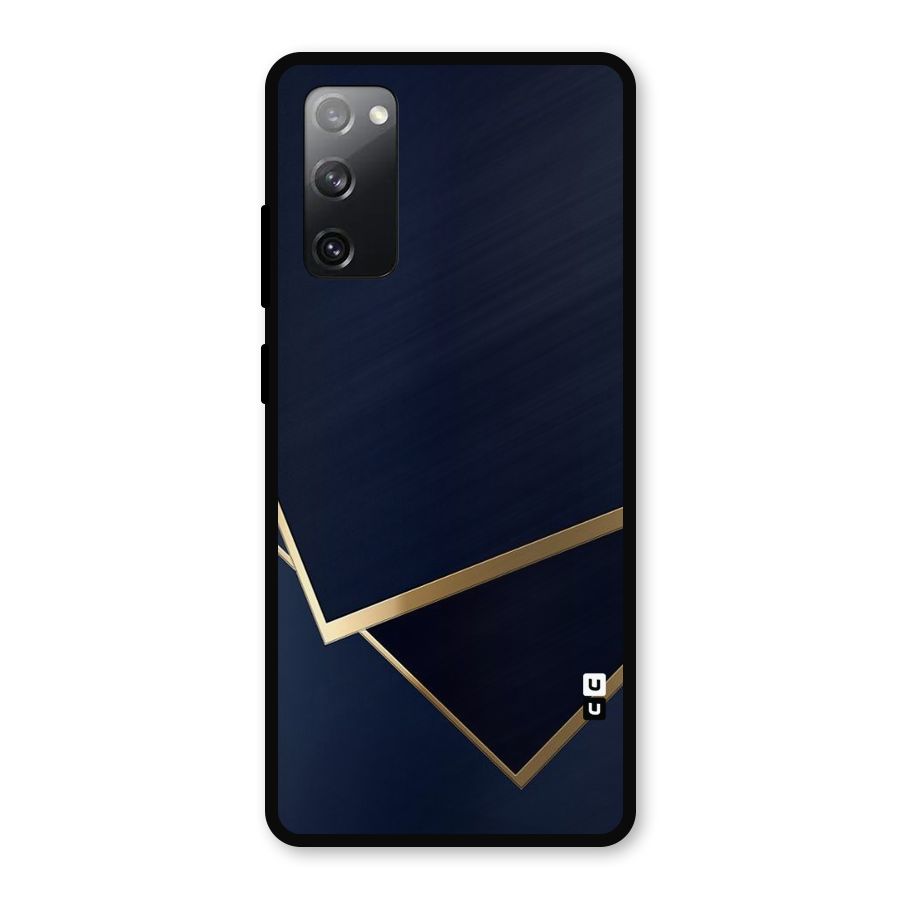 Gold Corners Metal Back Case for Galaxy S20 FE 5G