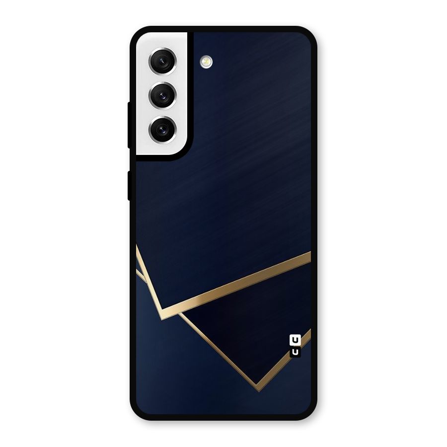 Gold Corners Metal Back Case for Galaxy S21 FE 5G