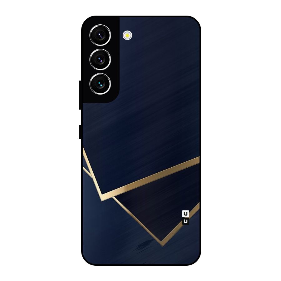 Gold Corners Metal Back Case for Galaxy S22 5G