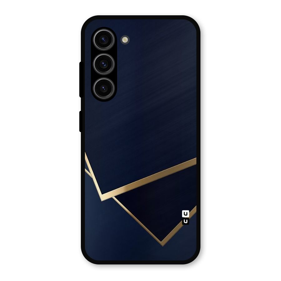 Gold Corners Metal Back Case for Galaxy S23