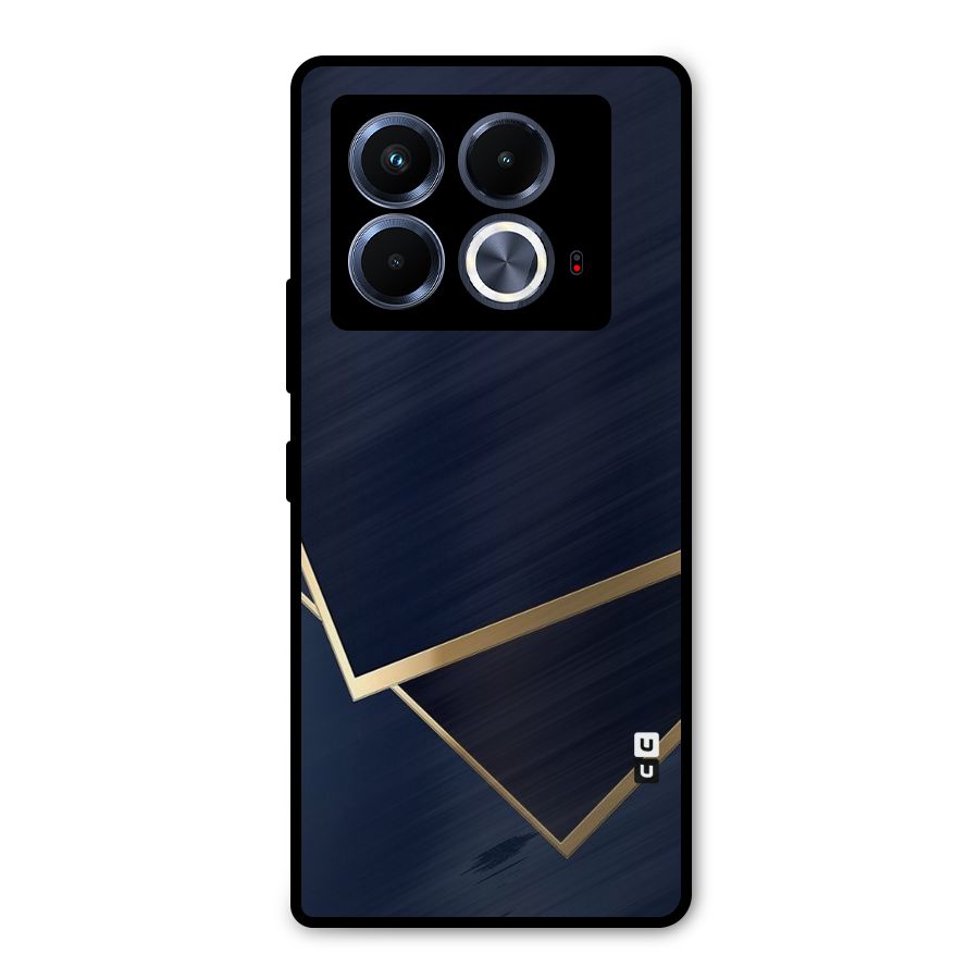 Gold Corners Metal Back Case for Infinix Note 40 5G