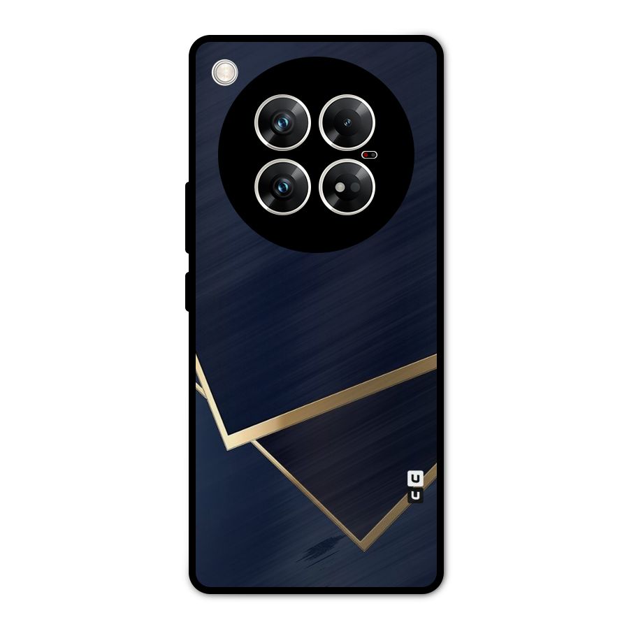 Gold Corners Metal Back Case for Infinix Zero 40 5G