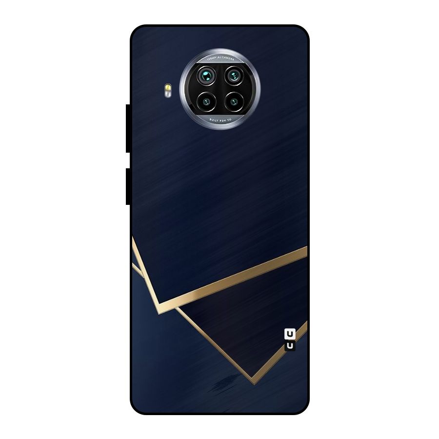 Gold Corners Metal Back Case for Mi 10i