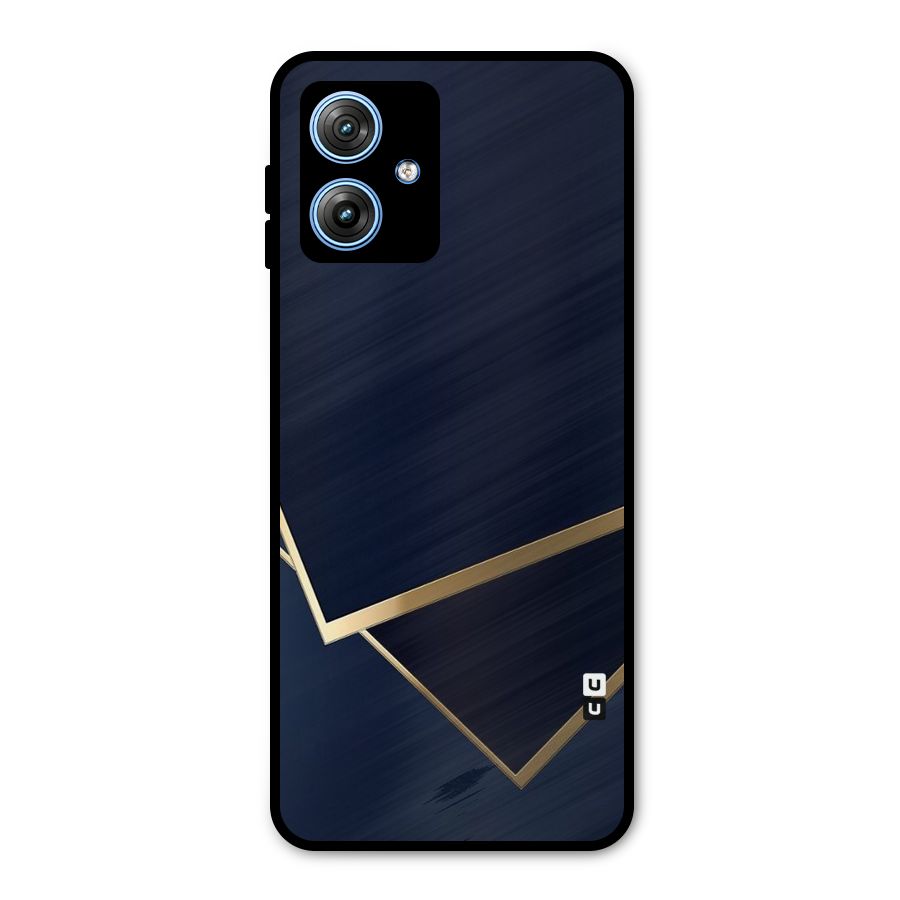 Gold Corners Metal Back Case for Moto G54