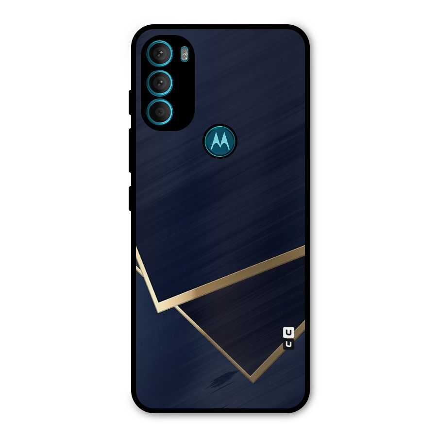 Gold Corners Metal Back Case for Moto G71 5G