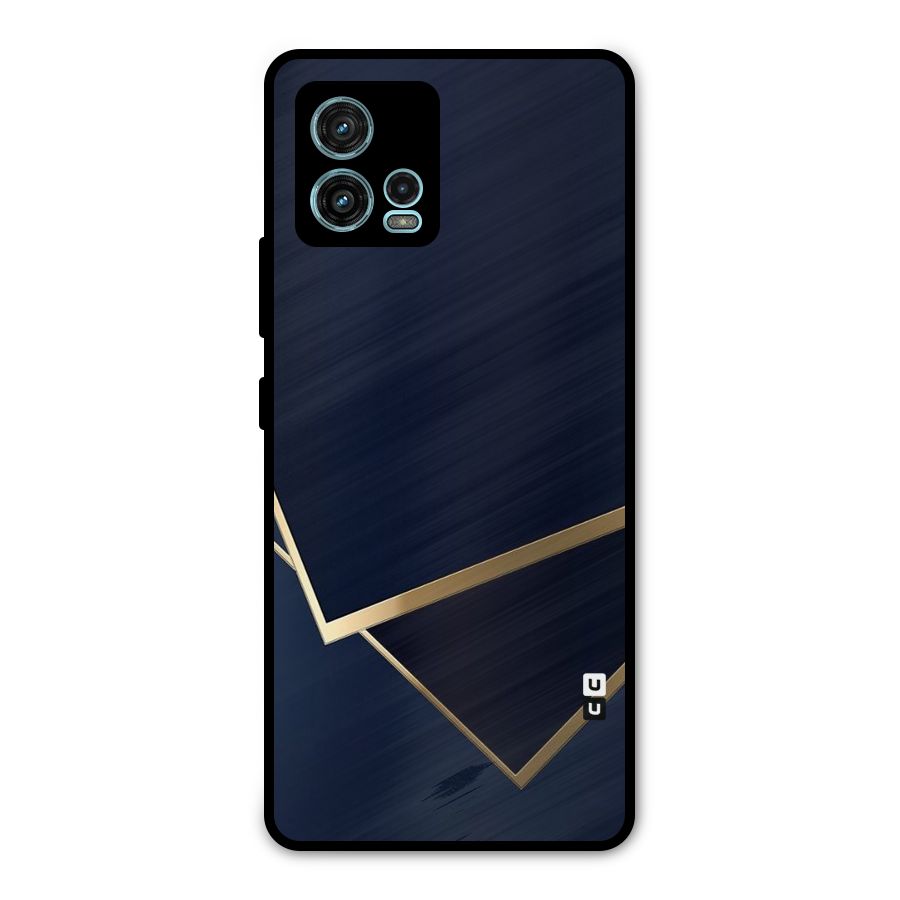 Gold Corners Metal Back Case for Moto G72
