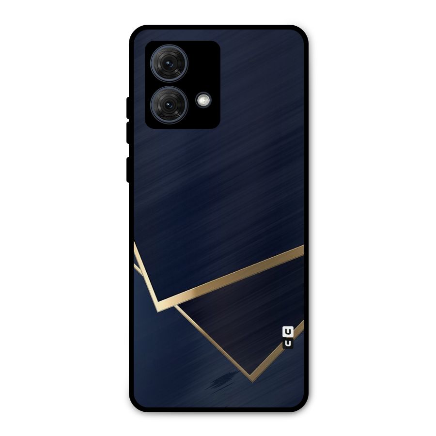 Gold Corners Metal Back Case for Moto G84