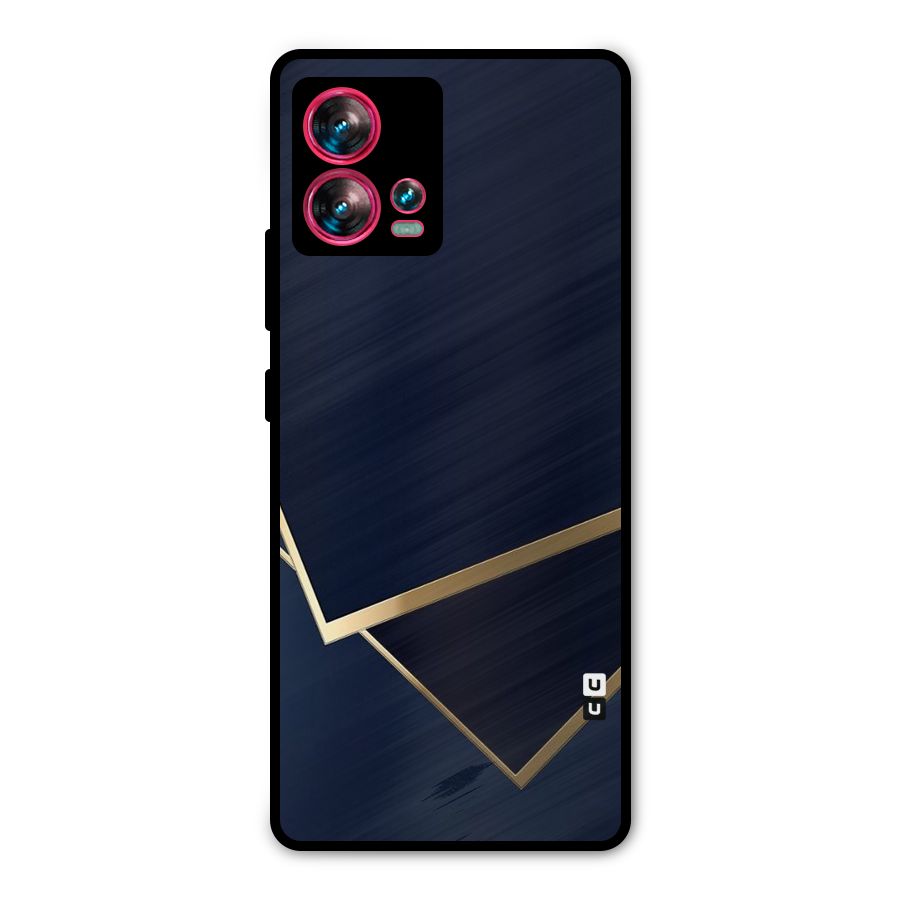 Gold Corners Metal Back Case for Motorola Edge 30 Fusion