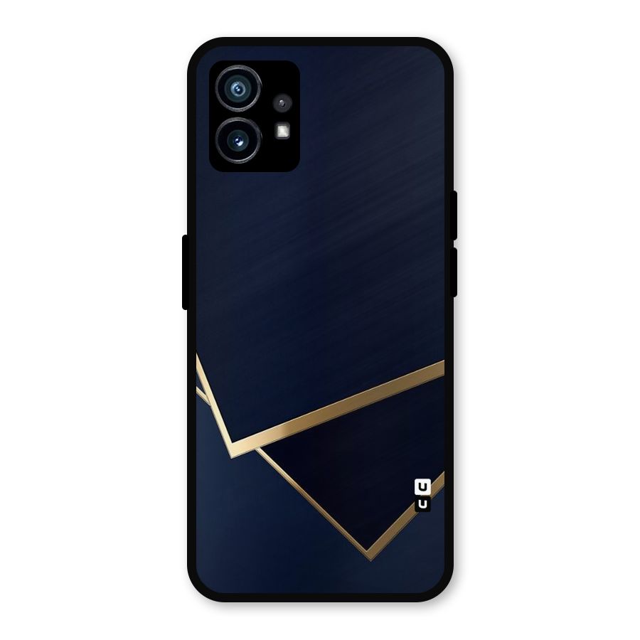 Gold Corners Metal Back Case for Nothing Phone 1