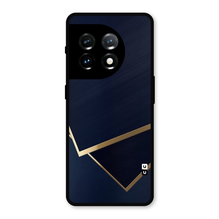 Gold Corners Metal Back Case for OnePlus 11