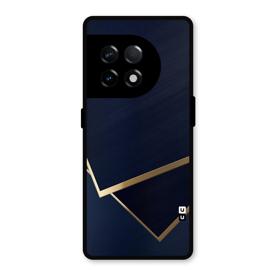 Gold Corners Metal Back Case for OnePlus 11R