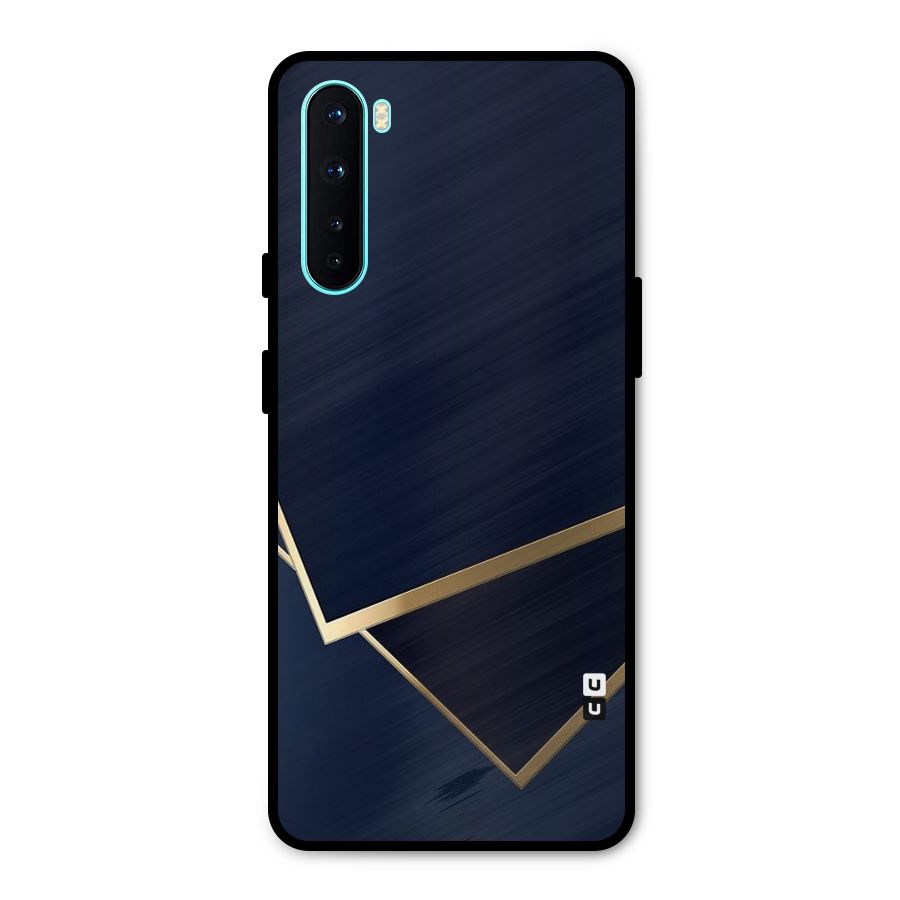 Gold Corners Metal Back Case for OnePlus Nord
