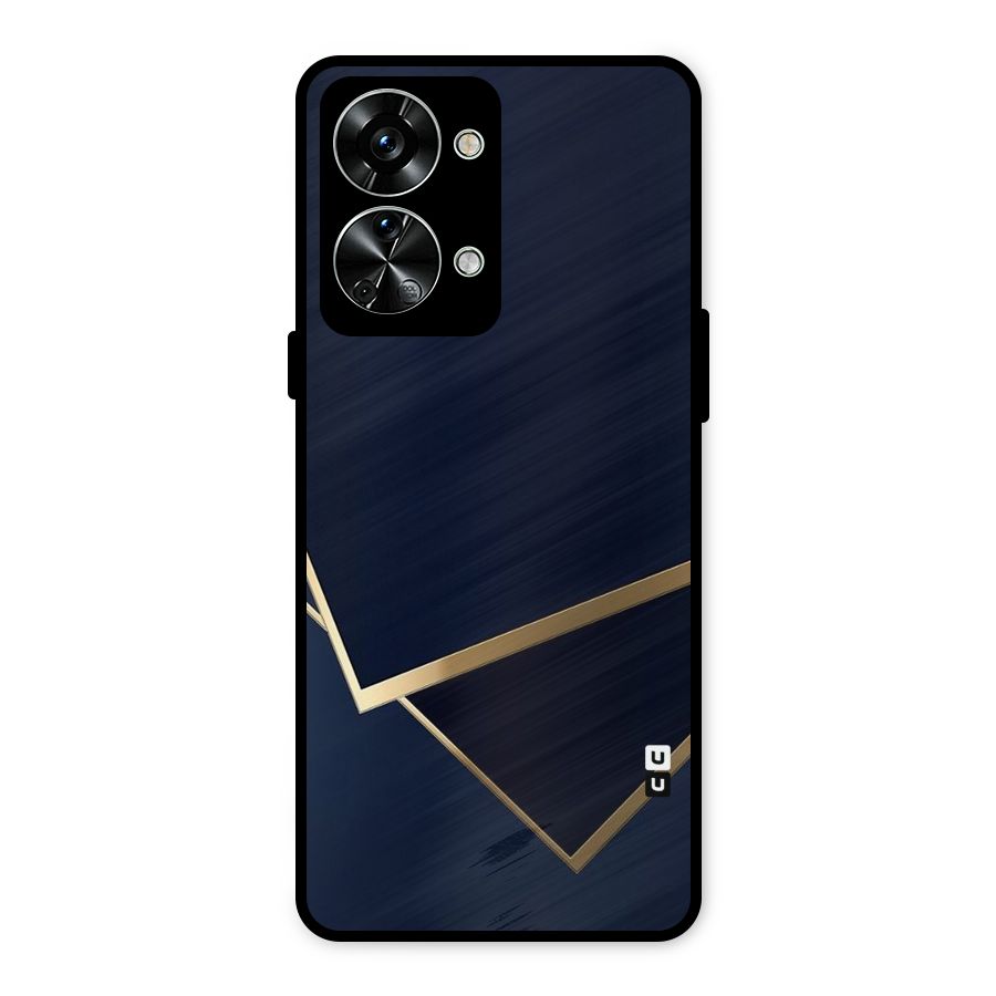 Gold Corners Metal Back Case for OnePlus Nord 2T