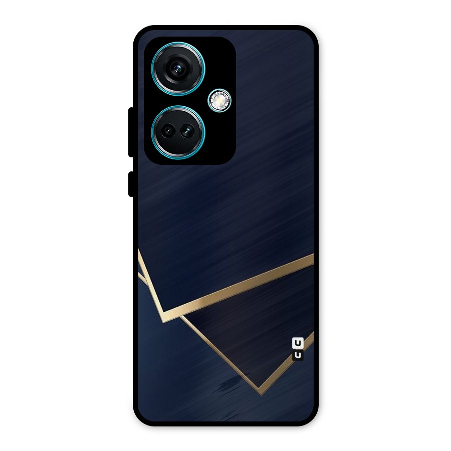 Gold Corners Metal Back Case for OnePlus Nord CE 3 5G