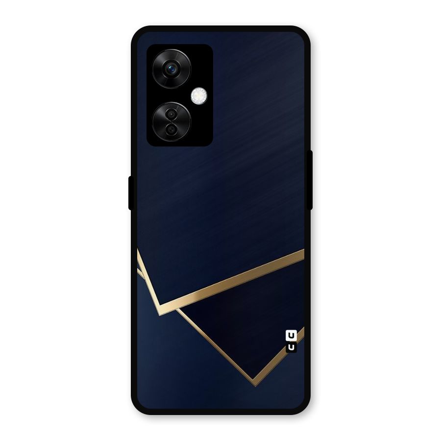 Gold Corners Metal Back Case for OnePlus Nord CE 3 Lite