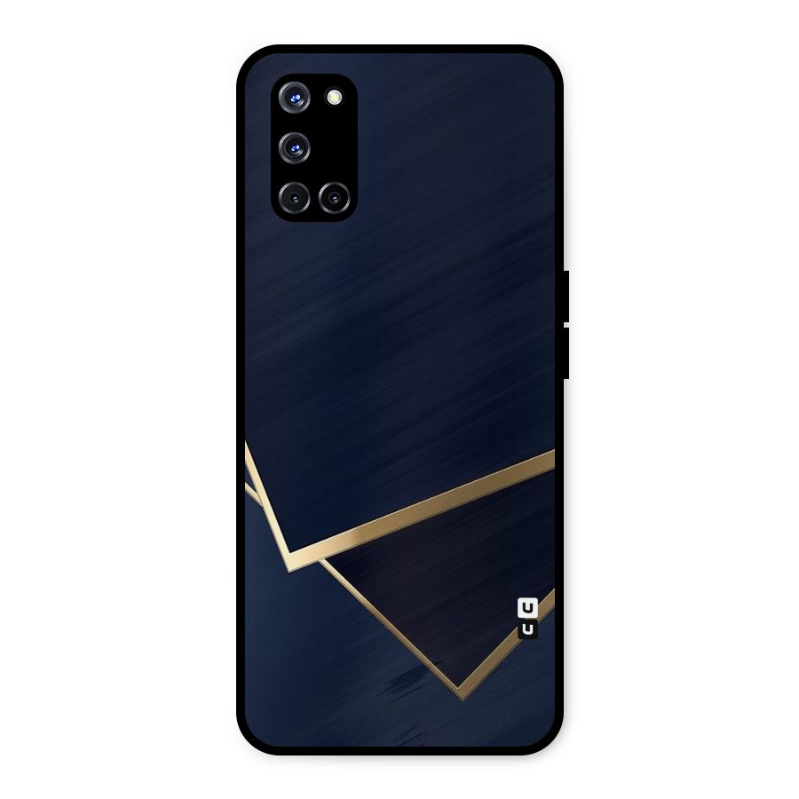 Gold Corners Metal Back Case for Oppo A52
