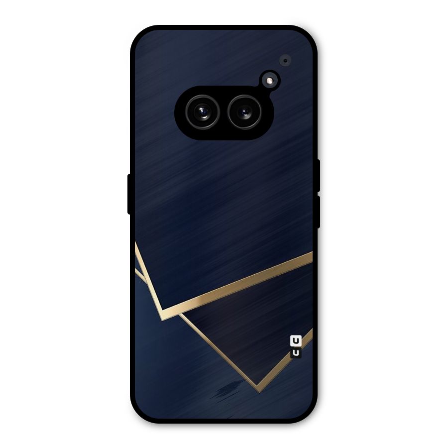 Gold Corners Metal Back Case for Nothing Phone 2a
