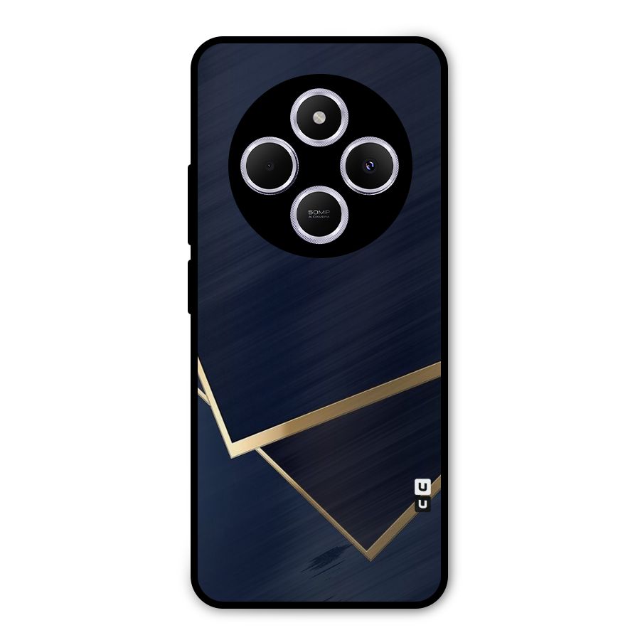 Gold Corners Metal Back Case for Poco C75 5G