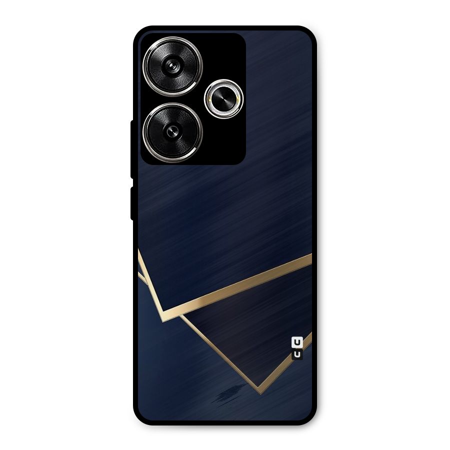 Gold Corners Metal Back Case for Poco F6