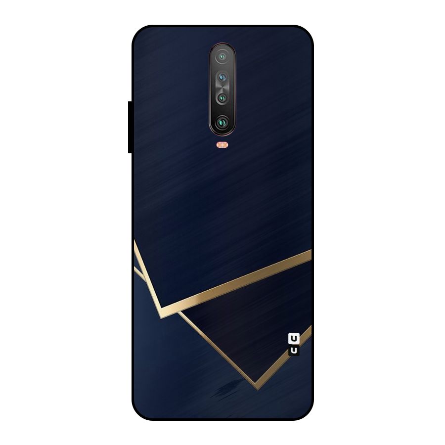 Gold Corners Metal Back Case for Poco X2