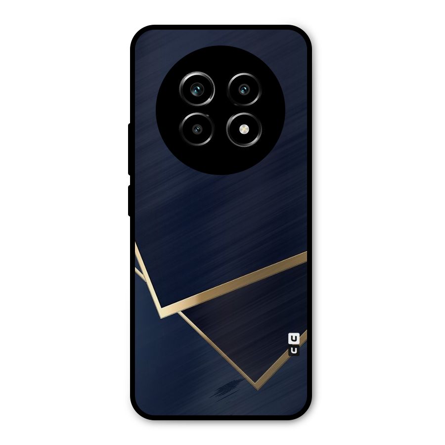 Gold Corners Metal Back Case for Realme 13 Pro