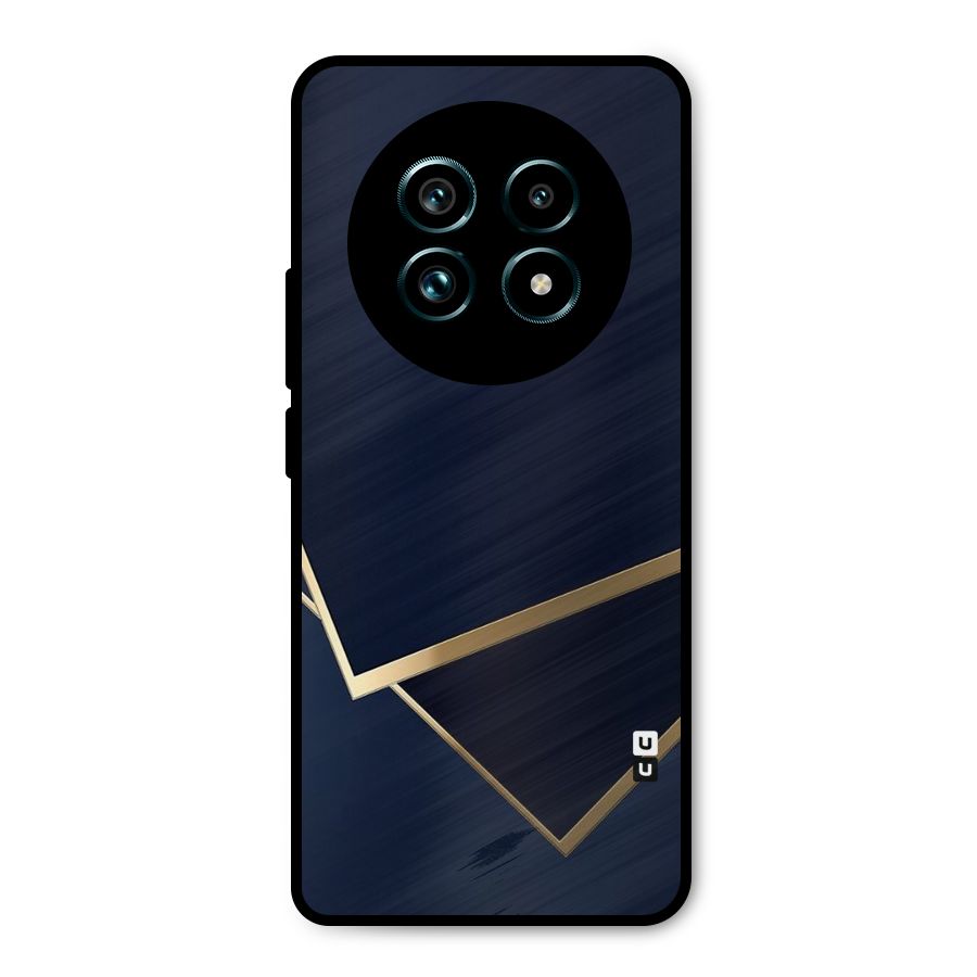Gold Corners Metal Back Case for Realme 13 Pro Plus