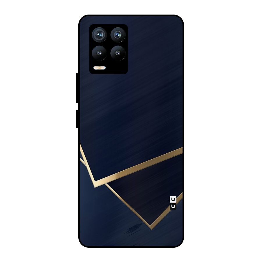 Gold Corners Metal Back Case for Realme 8 Pro