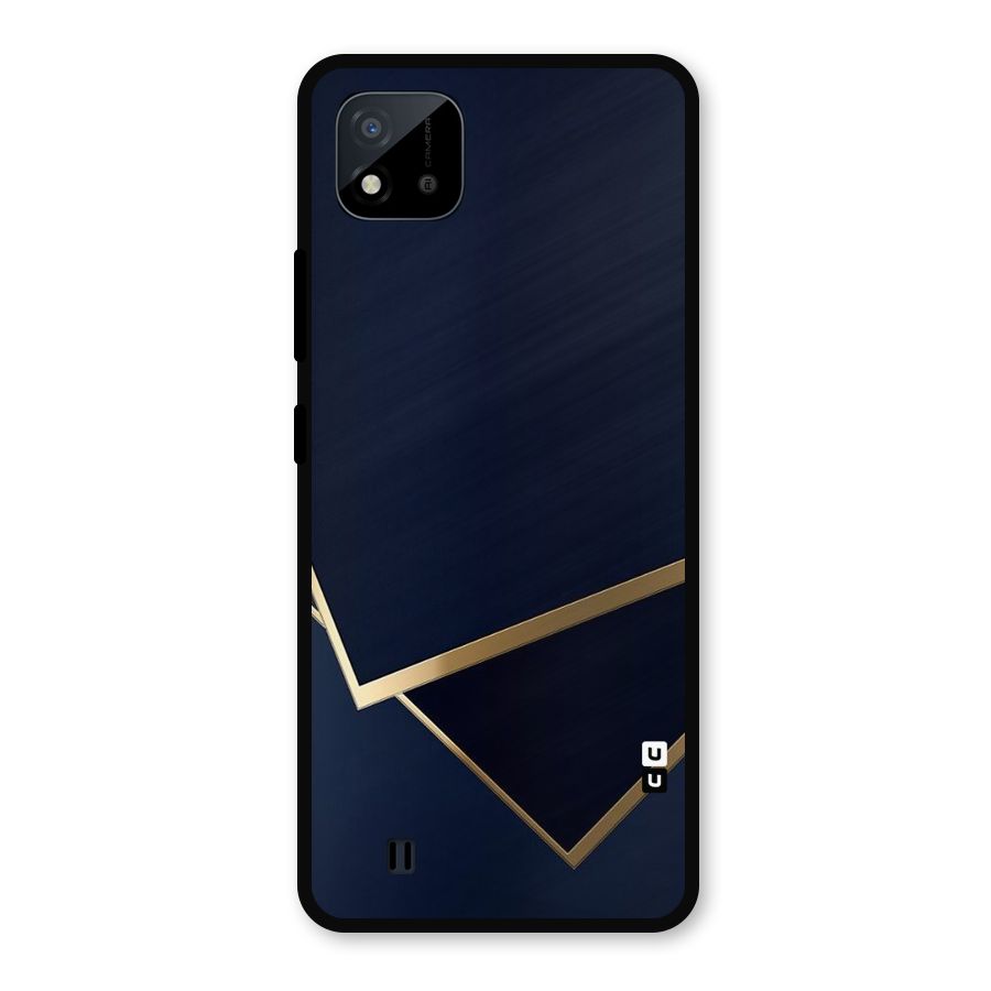 Gold Corners Metal Back Case for Realme C11 2021