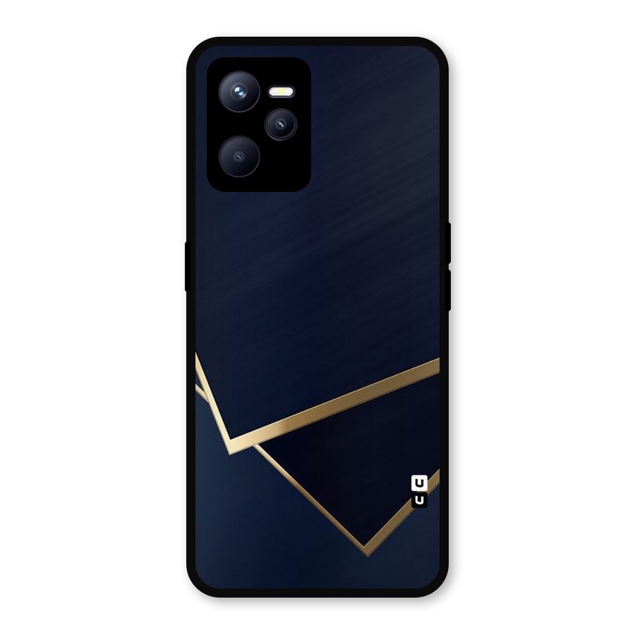 Gold Corners Metal Back Case for Realme C35