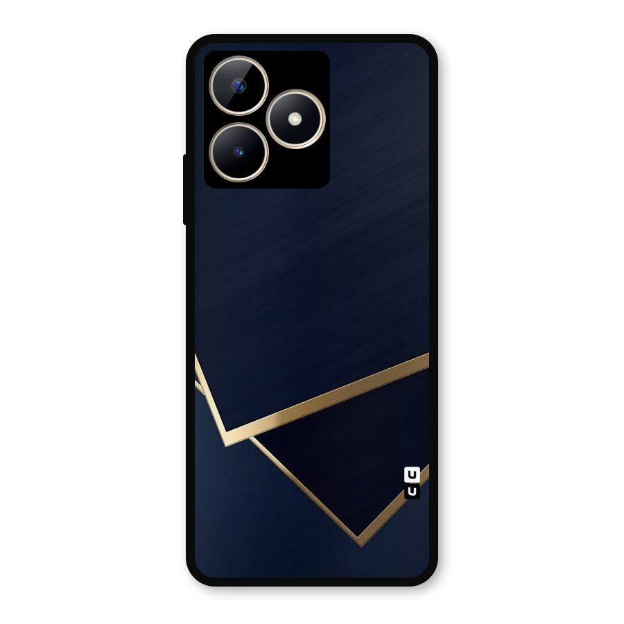 Gold Corners Metal Back Case for Realme C53
