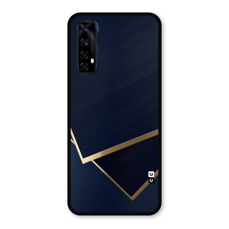 Gold Corners Metal Back Case for Realme Narzo 20 Pro