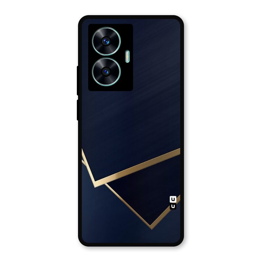 Gold Corners Metal Back Case for Realme Narzo N55