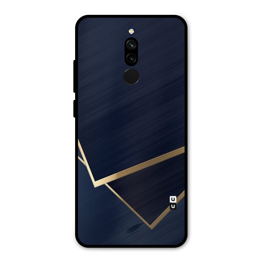 Gold Corners Metal Back Case for Redmi 8