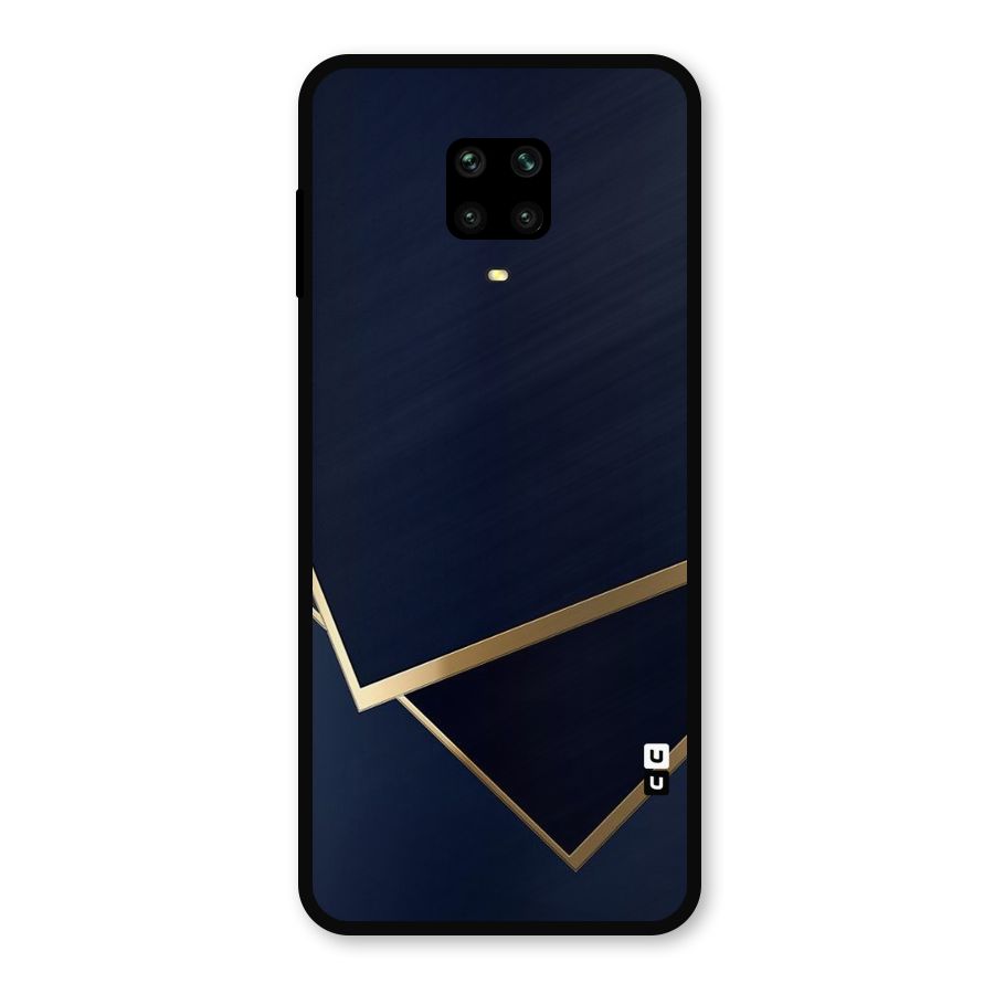 Gold Corners Metal Back Case for Redmi Note 10 Lite