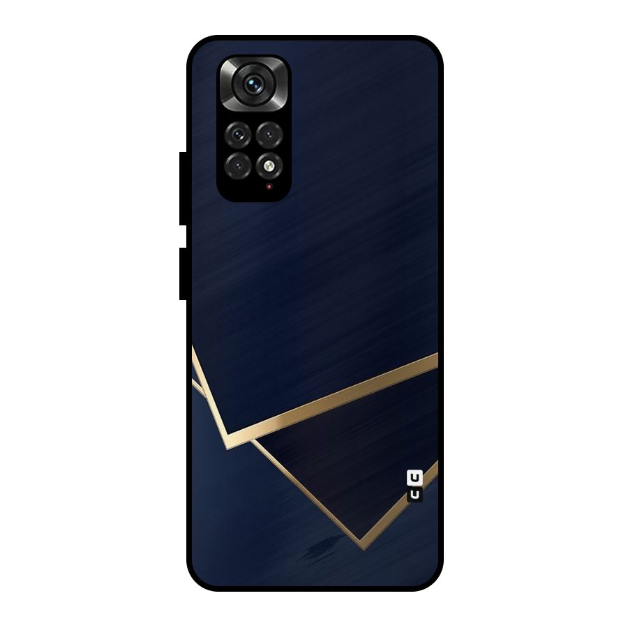 Gold Corners Metal Back Case for Redmi Note 11 Pro