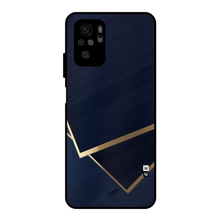 Gold Corners Metal Back Case for Redmi Note 11 SE