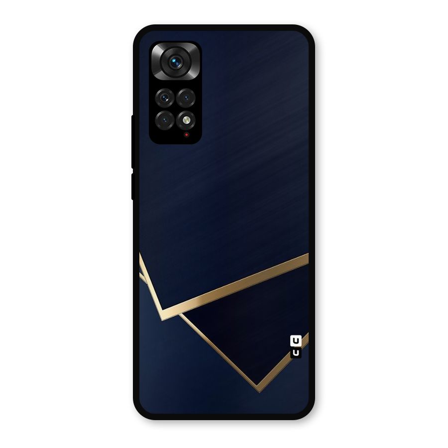 Gold Corners Metal Back Case for Redmi Note 11s