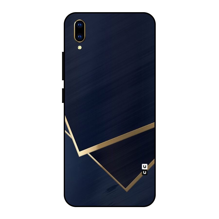 Gold Corners Metal Back Case for Vivo V11 Pro