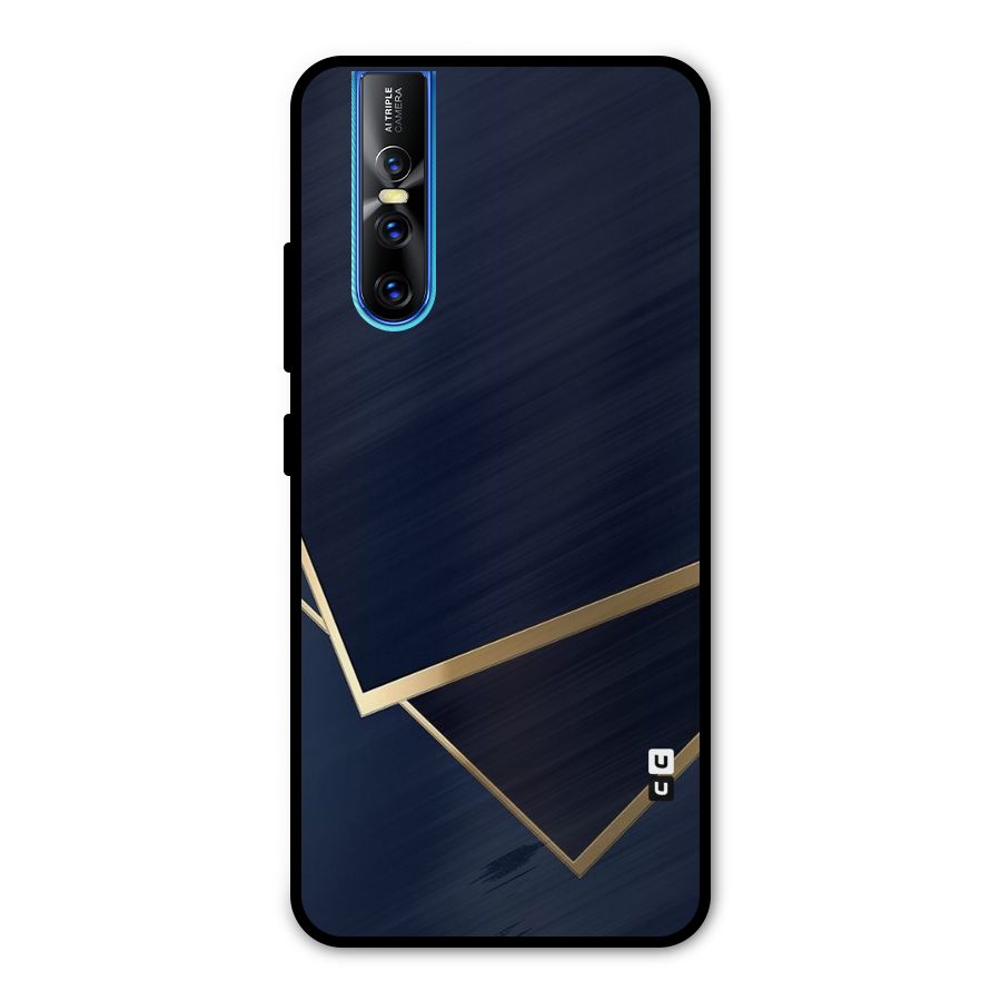 Gold Corners Metal Back Case for Vivo V15 Pro