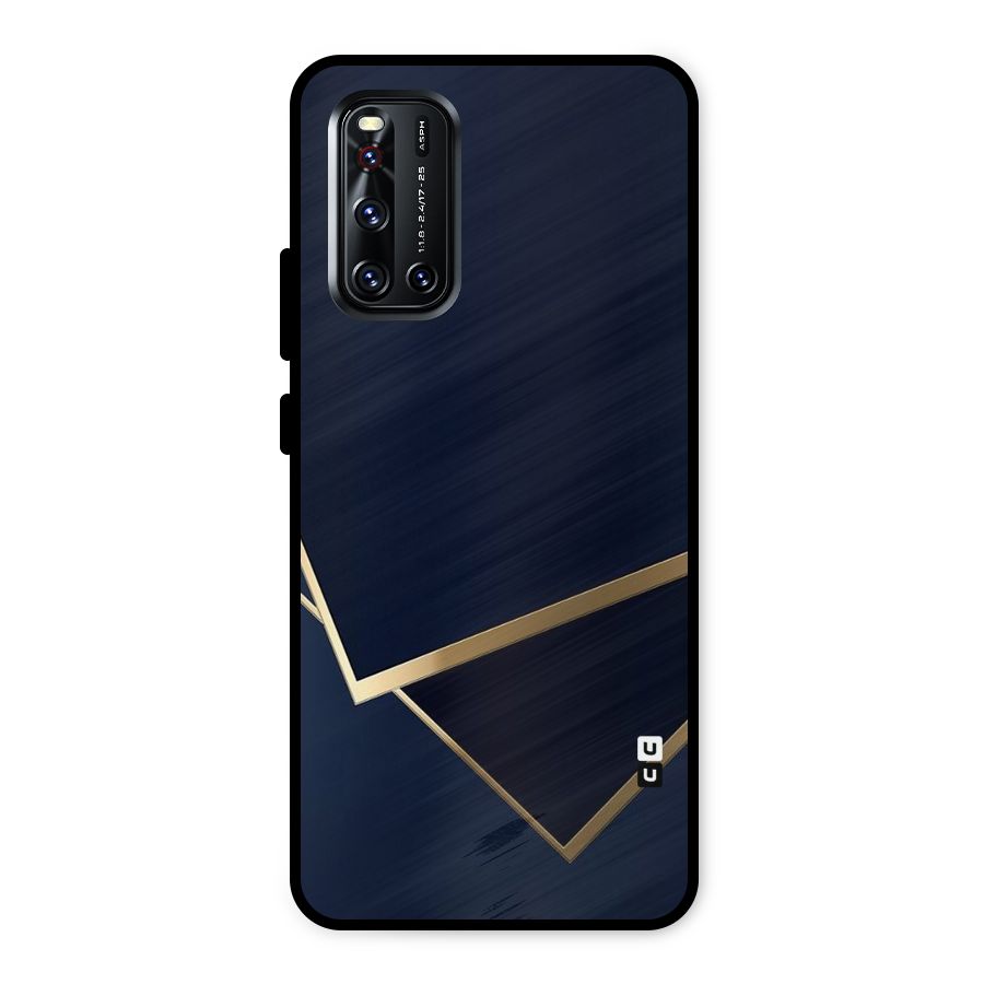 Gold Corners Metal Back Case for Vivo V19