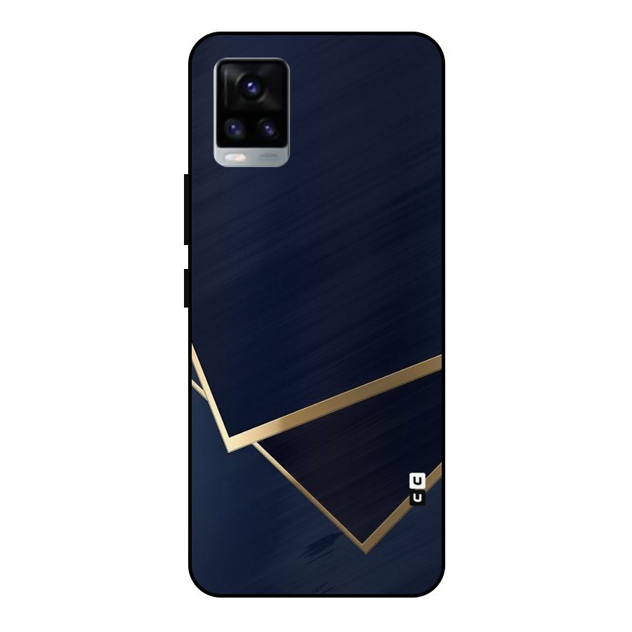 Gold Corners Metal Back Case for Vivo V20 2021